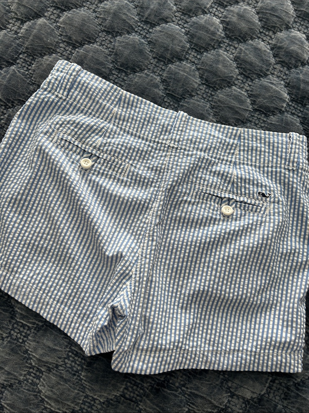 Vineyard Vines Blue and White Striped Shorts